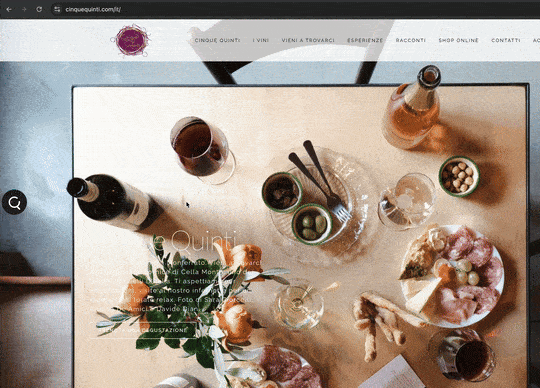Sommelier digitale e-commerce web